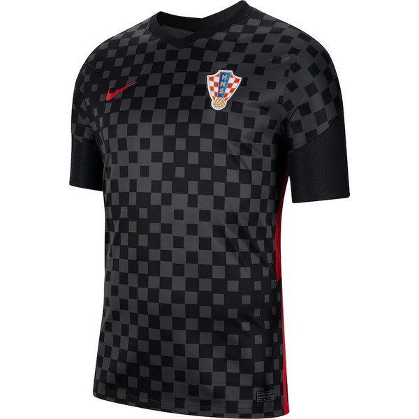Tailandia Camiseta Croacia 2ª 2020 Negro